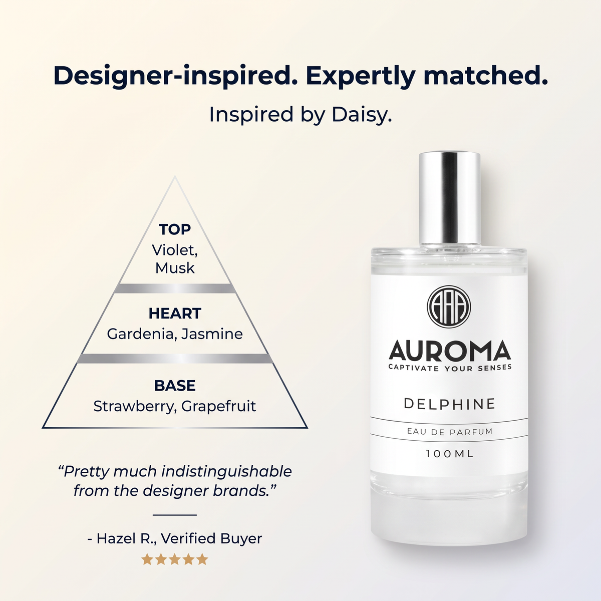 Designer-inspired, expertly matched - inspired by Daisy