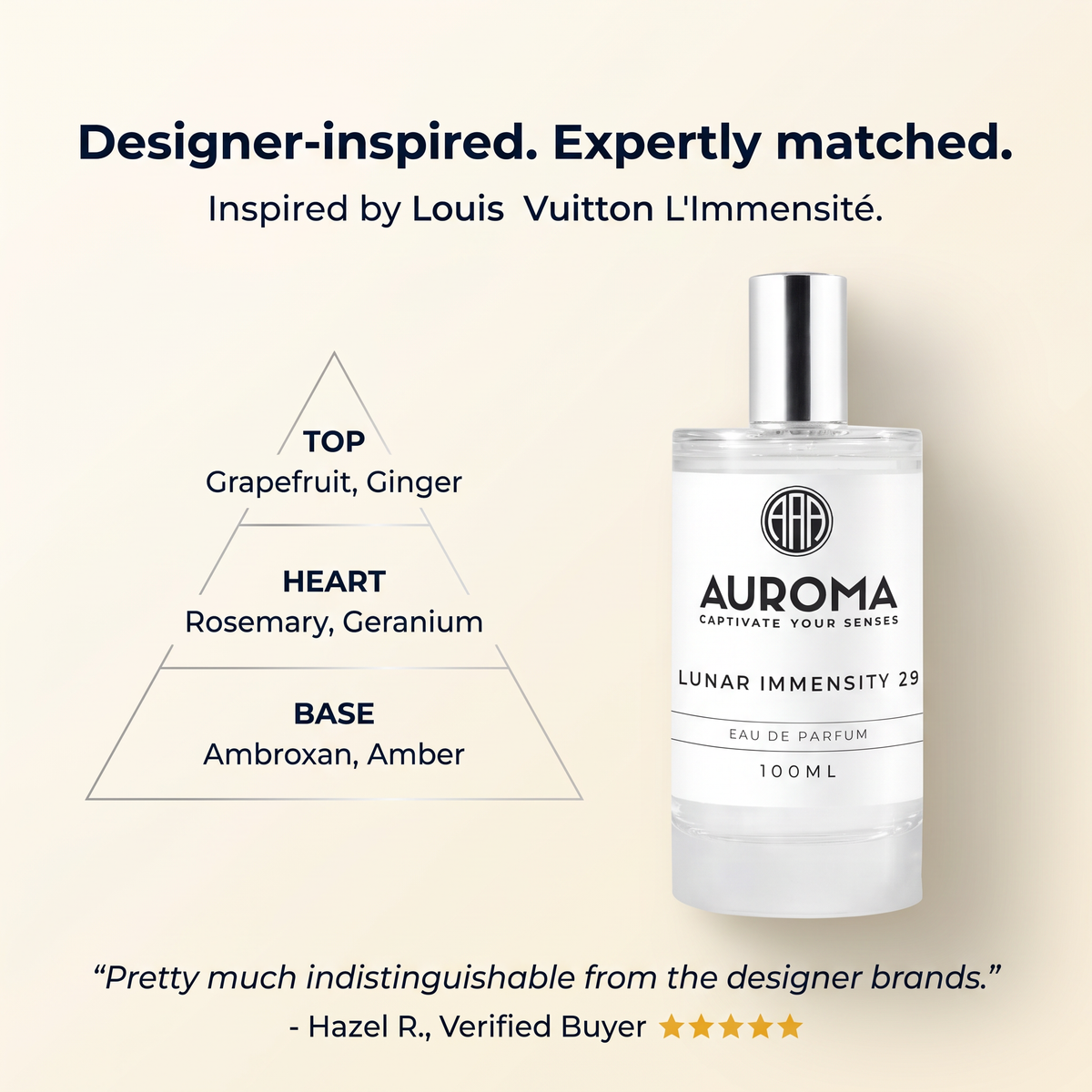 Designer-inspired, expertly matched - inspired by Louis Vuitton L'Immensité
