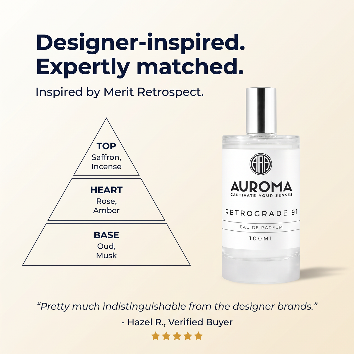 Designer-inspired, expertly matched - inspired by Merit Retrospect