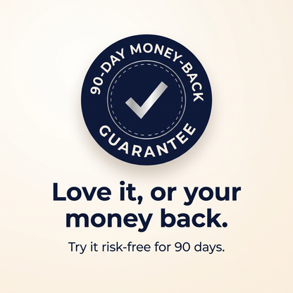 90-day money-back guarantee