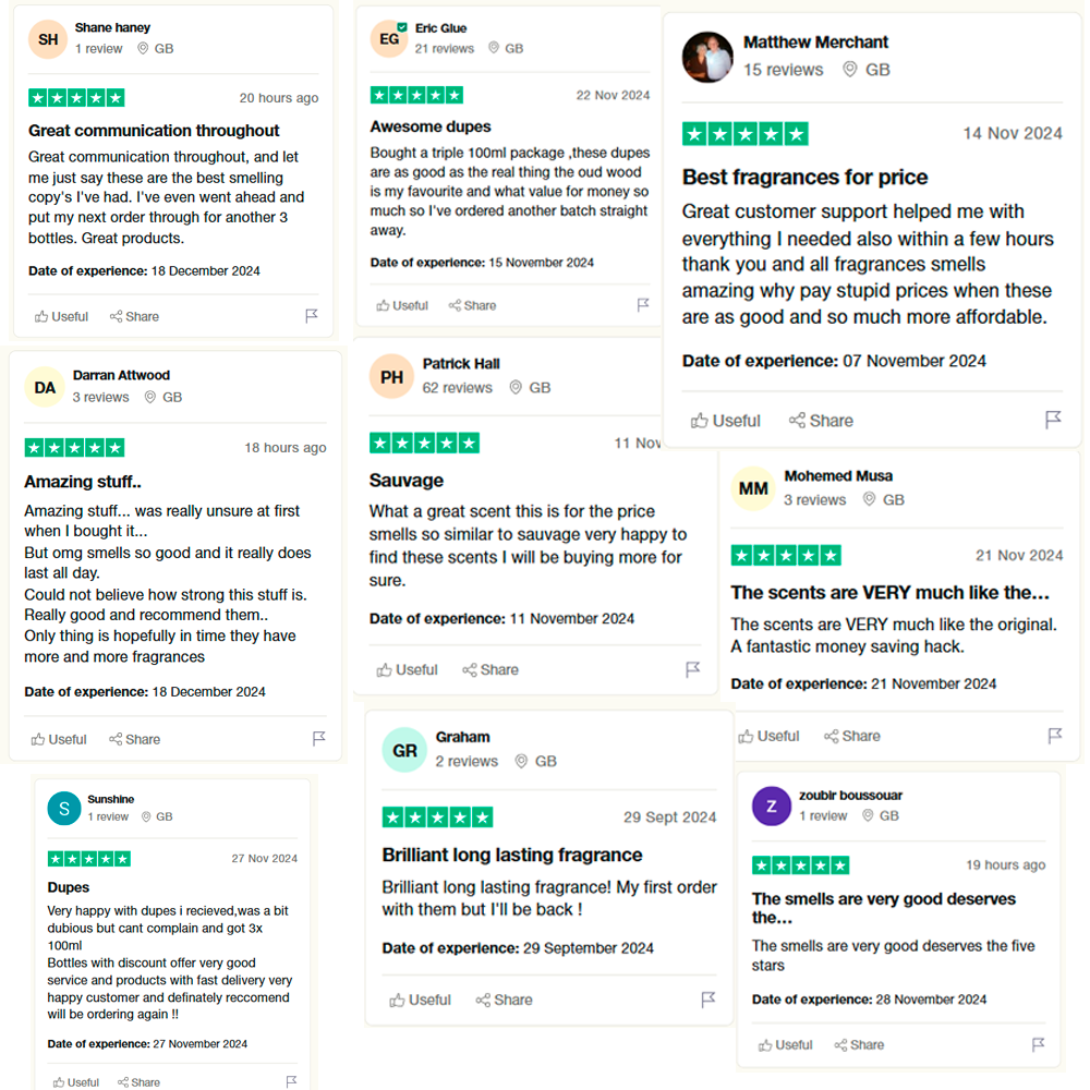 3x100ml Perfume Set (TikTok) FEMALE - Auroma