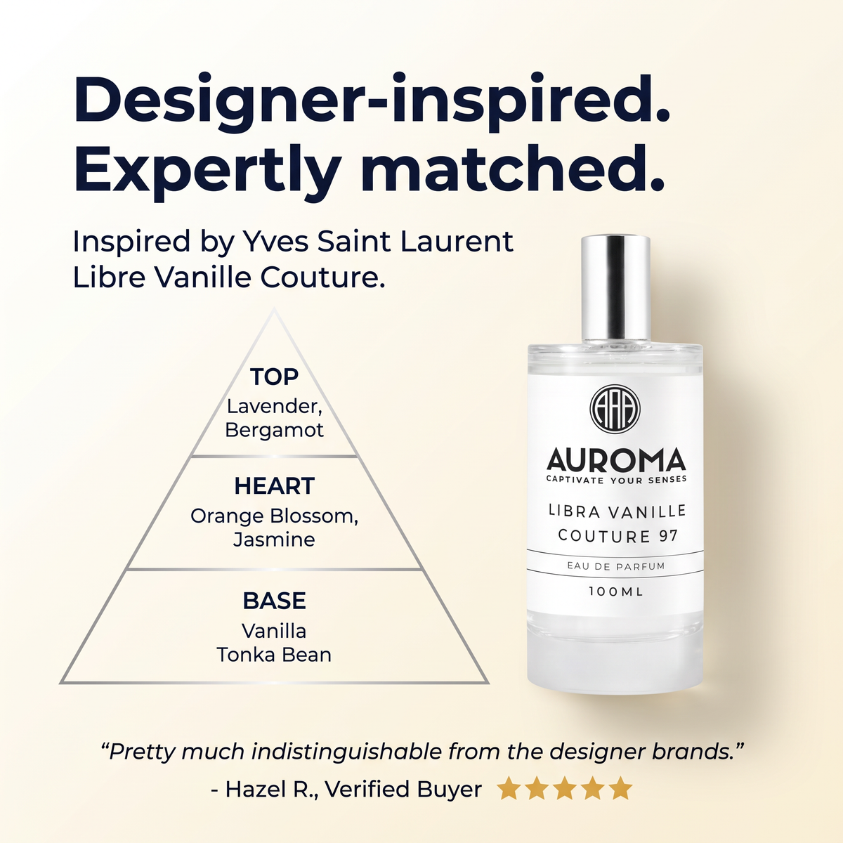 Designer-inspired, expertly matched - inspired by Yves Saint Laurent Libre Vanille Couture