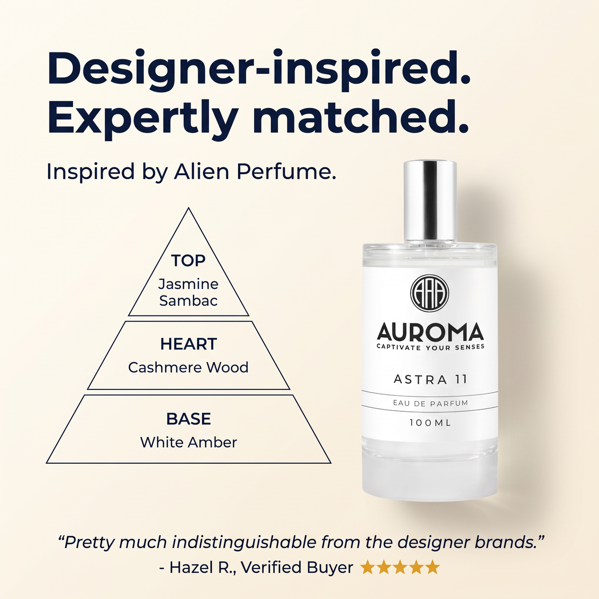 Designer-inspired, expertly matched - inspired by Alien Perfume