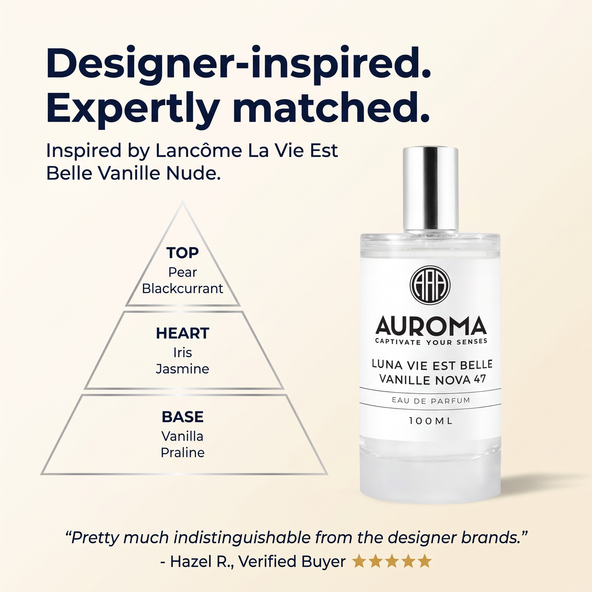 Designer-inspired, expertly matched - inspired by Lancôme La Vie Est Belle Vanille Nude
