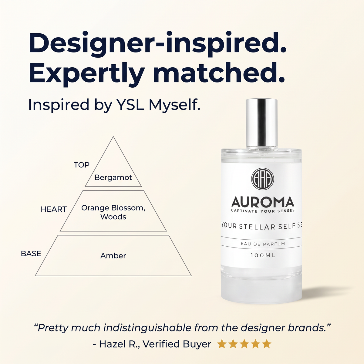 Designer-inspired, expertly matched - inspired by YSL Myself
