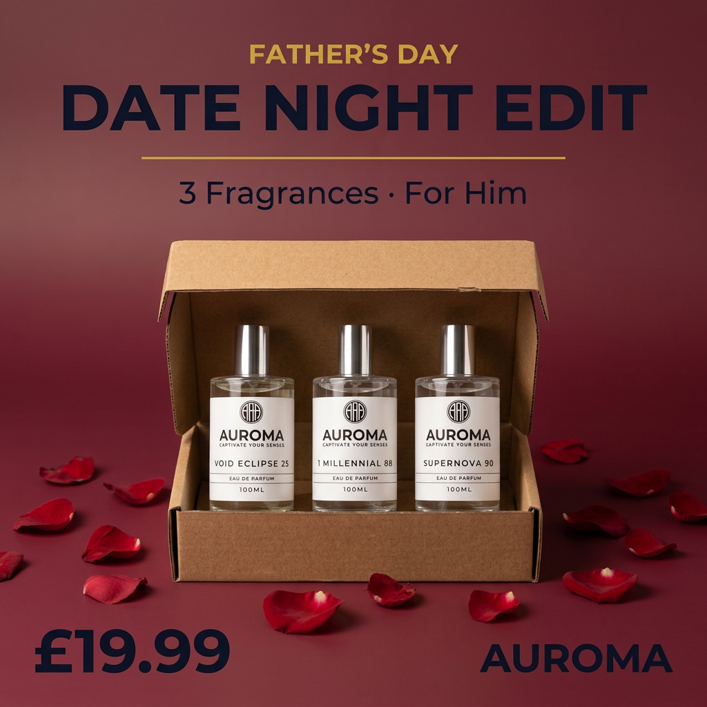Father's Day The Date Night Edit 3x100ml Eau de Parfum Bundle Set - Auroma