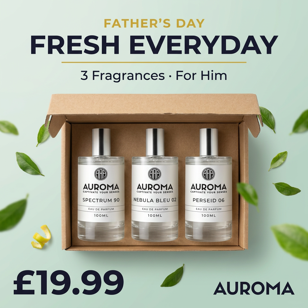 Father's Day The Fresh Everyday 3x100ml Eau de Parfum Bundle Set - Auroma