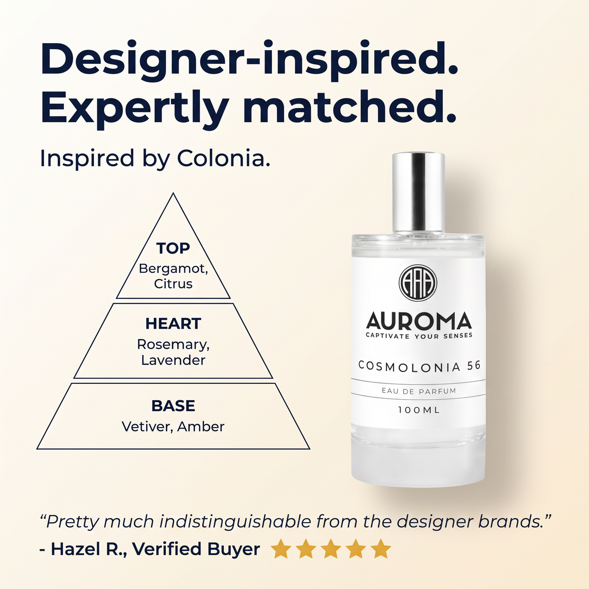 Designer-inspired, expertly matched - inspired by Colonia