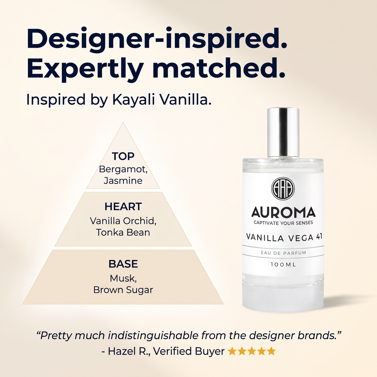 Designer-inspired, expertly matched - inspired by Kayali Vanilla