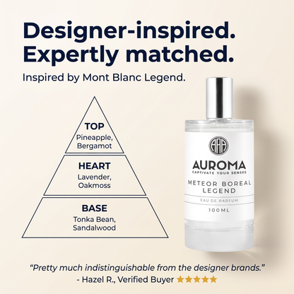 Designer-inspired, expertly matched - inspired by Mont Blanc Legend