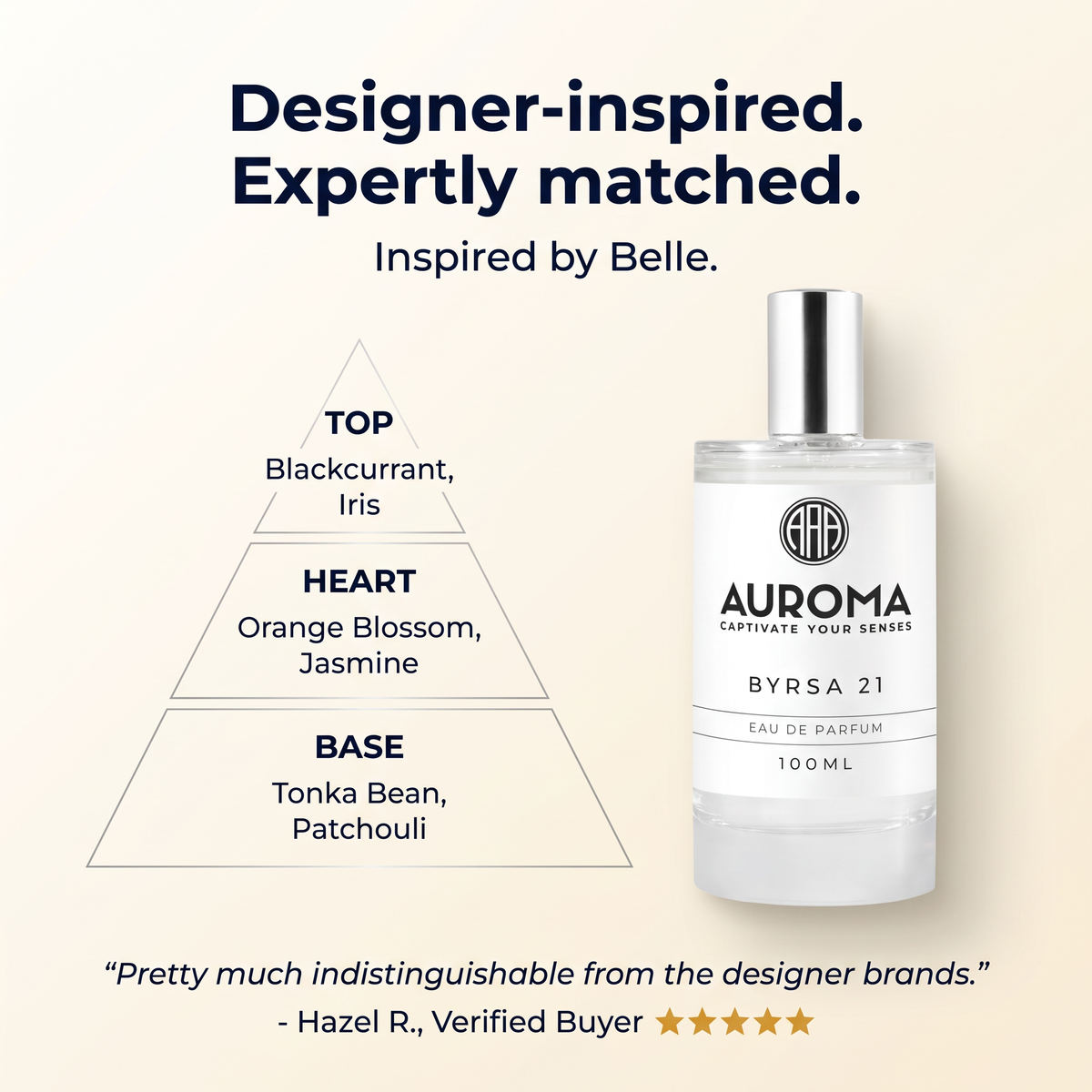 Designer-inspired, expertly matched - inspired by Belle