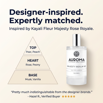Designer-inspired, expertly matched - inspired by Kayali Fleur Majesty Rose Royale