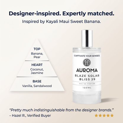 Designer-inspired, expertly matched - inspired by Kayali Maui Sweet Banana