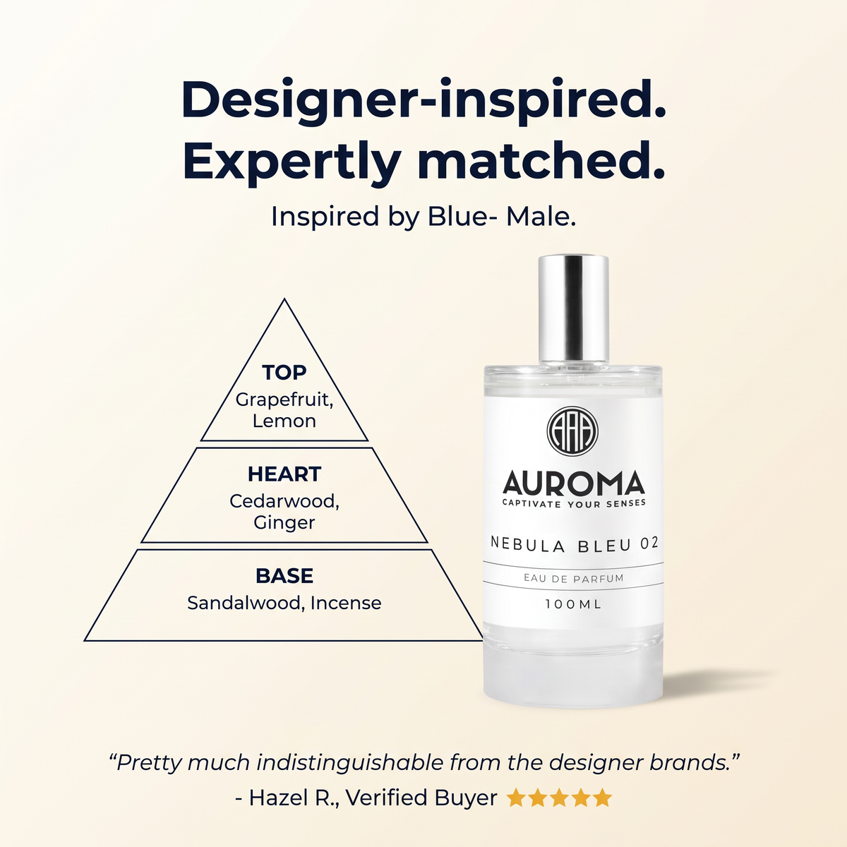 Designer-inspired, expertly matched - inspired by Chanel Bleu